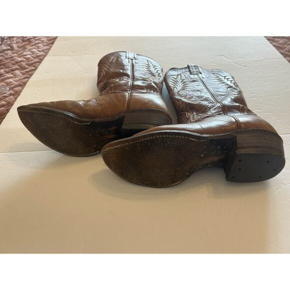 Nocona Brown Leather Western Cowboy Boots main image 6